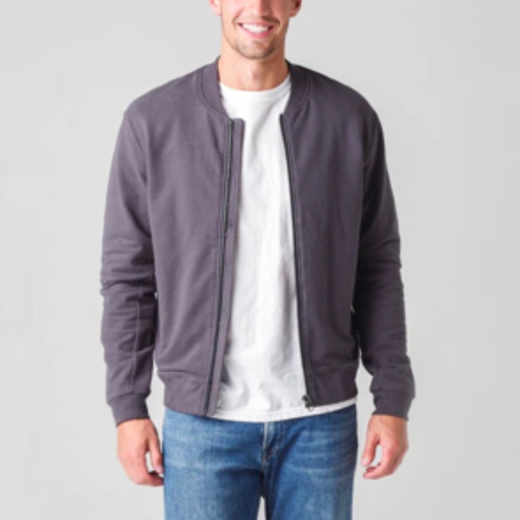 Rails Men's Bedford Black Bomber Jacket - Size Large - Picture 2 of 5